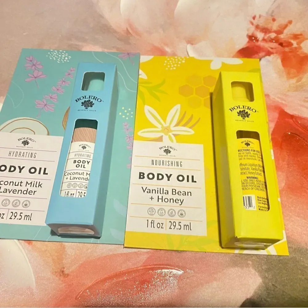 🛍️Bolero pack of 2 Hydrating Body oil 1 FL OZ 29.5ml 🎁